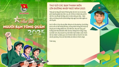 Thư gửi người bạn tòng quân 2025