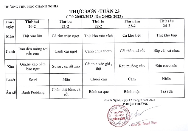 thực đơn tuần 23 2223 1